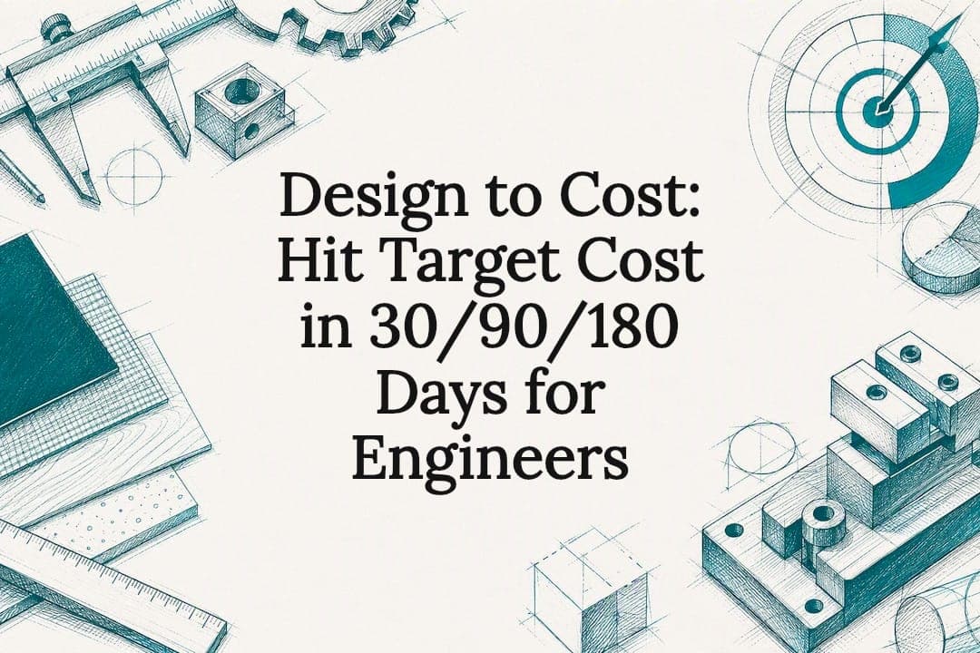Design to Cost: Hit Target Cost in 30/90/180 Days for Engineers