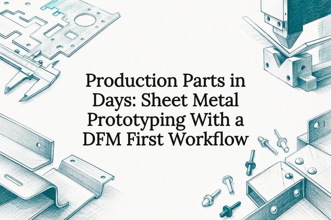 Production Parts in Days: Sheet Metal Prototyping With a DFM First Workflow